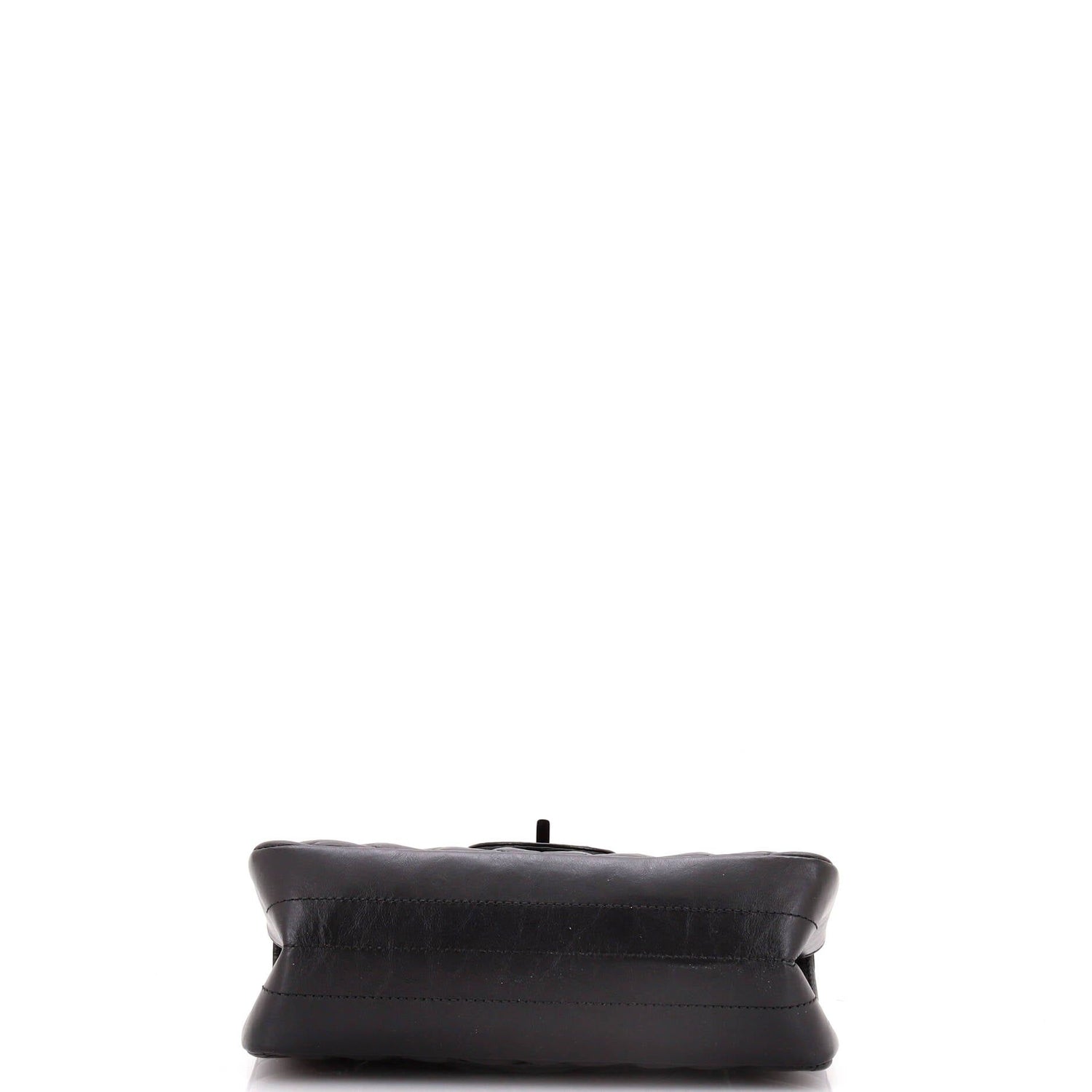 Chanel So Black Reissue 2.55 Flap Bag Chevron Aged Calfskin Mini