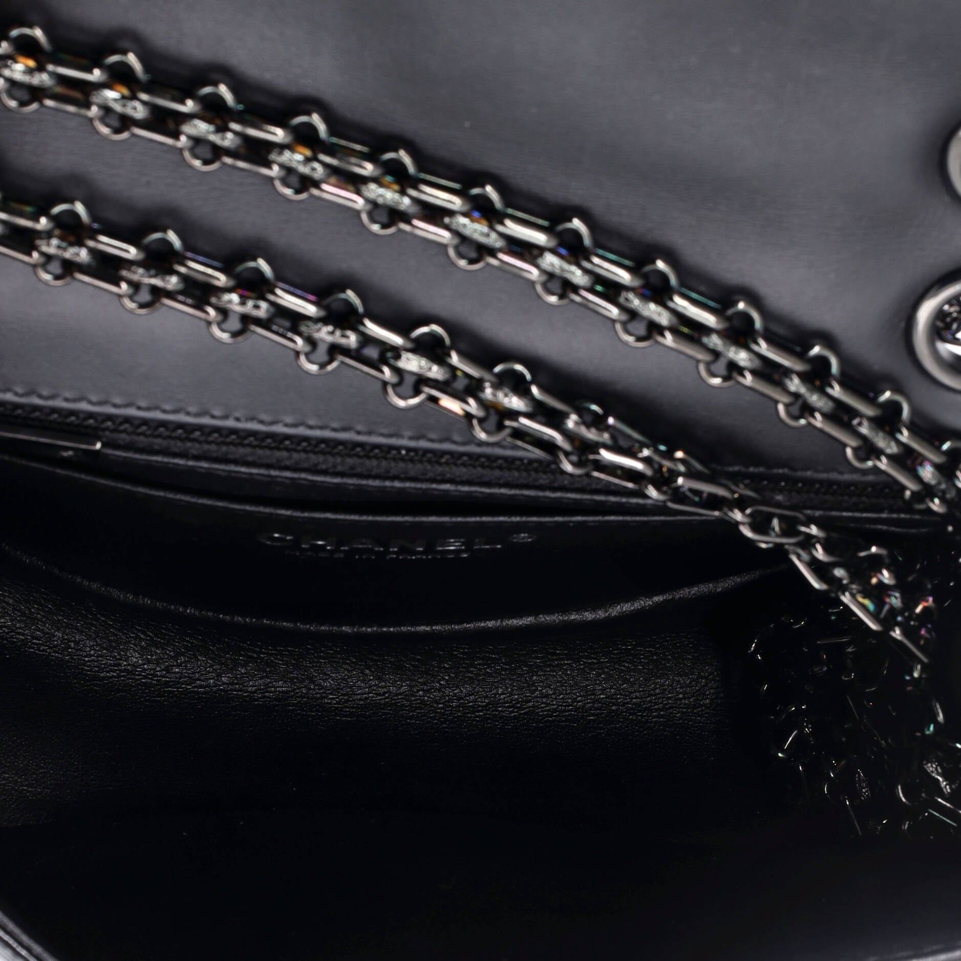 Chanel So Black Reissue 2.55 Flap Bag Quilted Patent Mini