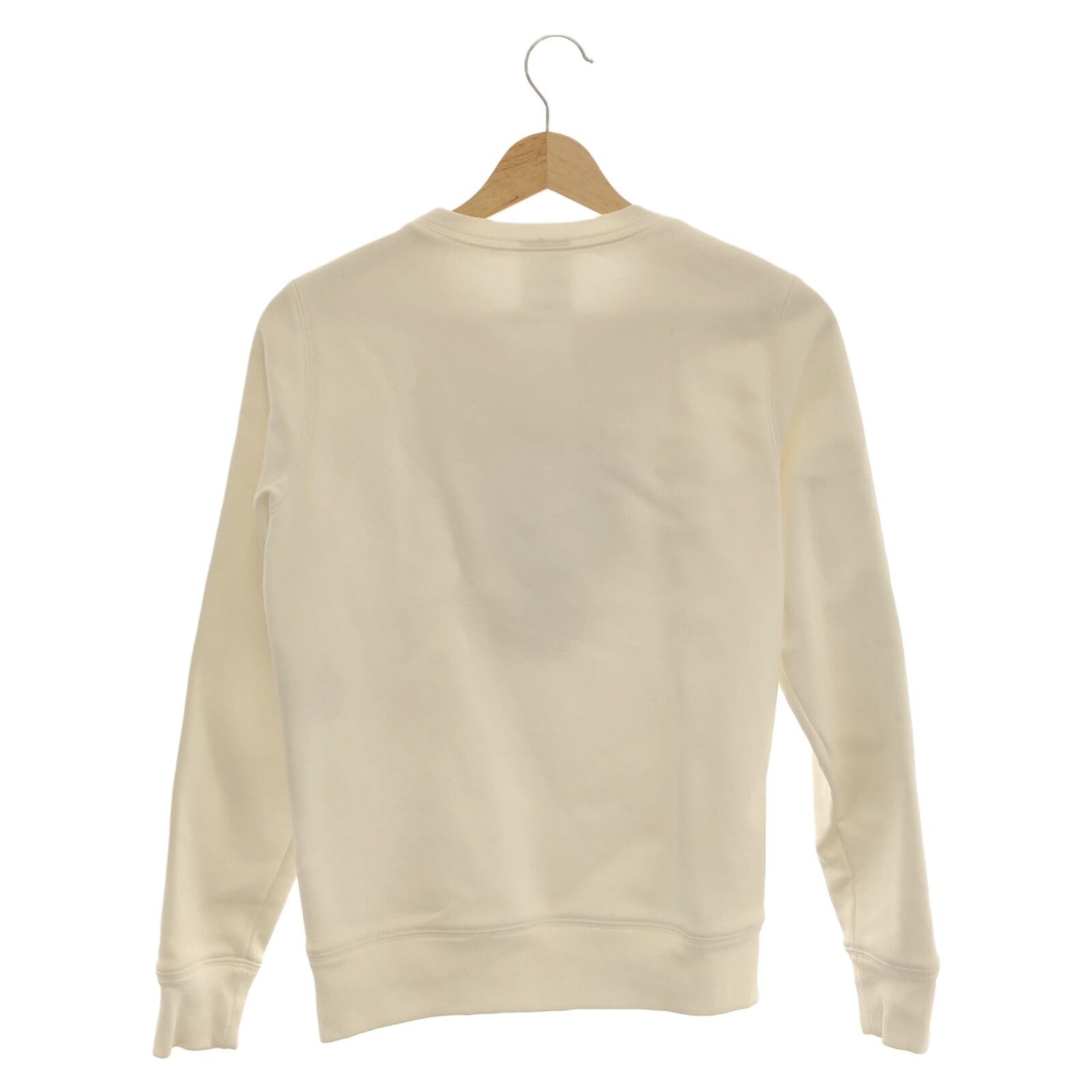 Chanel Crew Neck Sweatshirt White Cotton 34