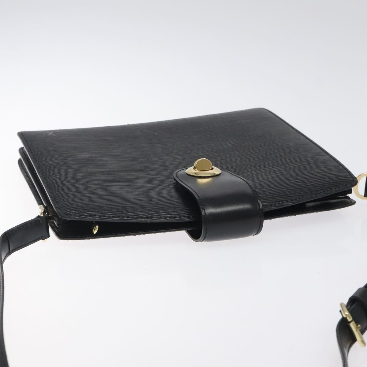 Louis Vuitton Epi Capuchin Shoulder Bag Black M 52342 Lv Auth