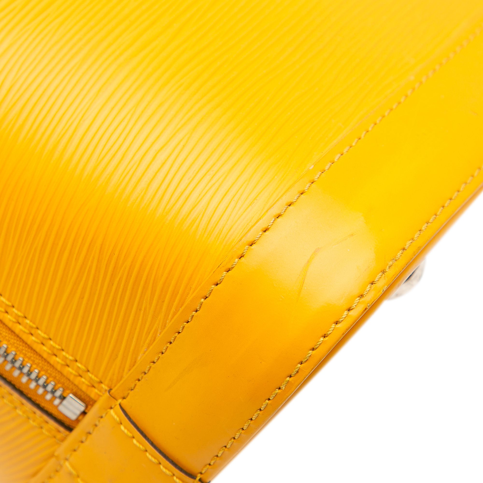 Louis Vuitton Epi Alma PM Yellow