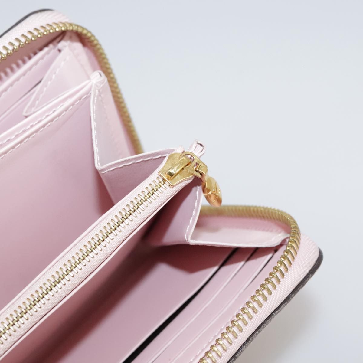 Louis Vuitton Vernis Zippy Wallet Rose Valerine M 93522 Lv Auth