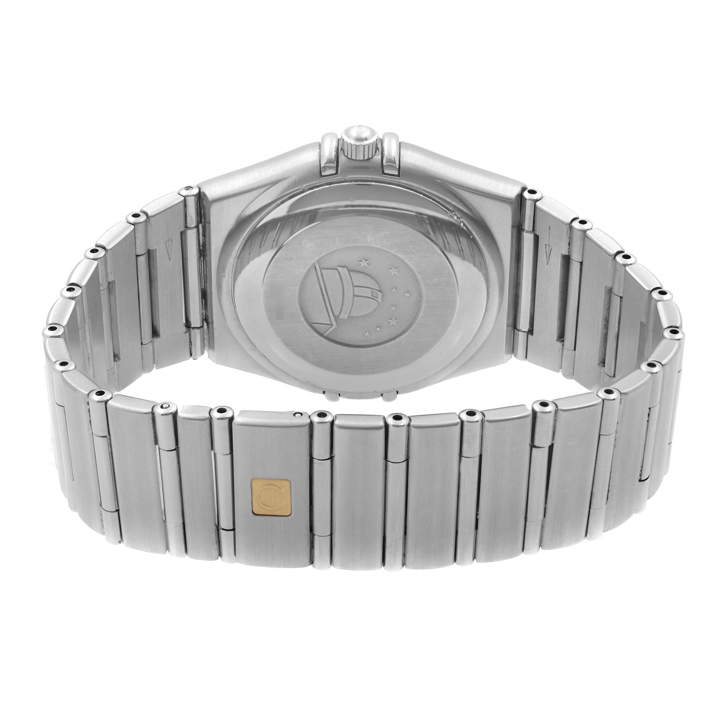 Omega Constellation Steel 35 Mm Date Dark Blue Dial Men Automatic Watch 368.1201