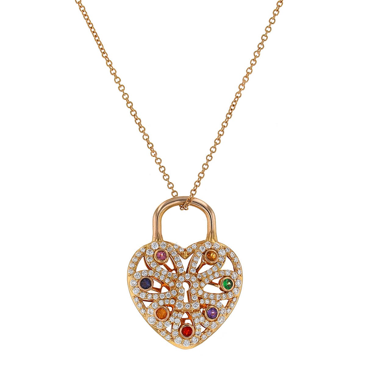 Tiffany & Co. diamonds, opals, citrine, garnet, amethyst, iolite, pink tourmaline and gold necklace