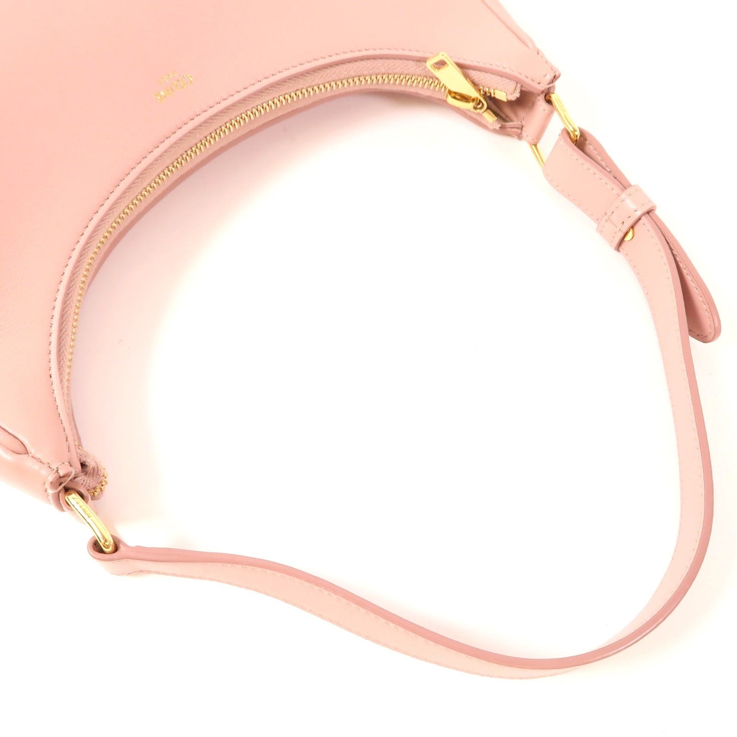 Celine Cowhide Leather Ava Golden Shoulder Bag Pink Calfskin (cowhide) S-ga-5210
