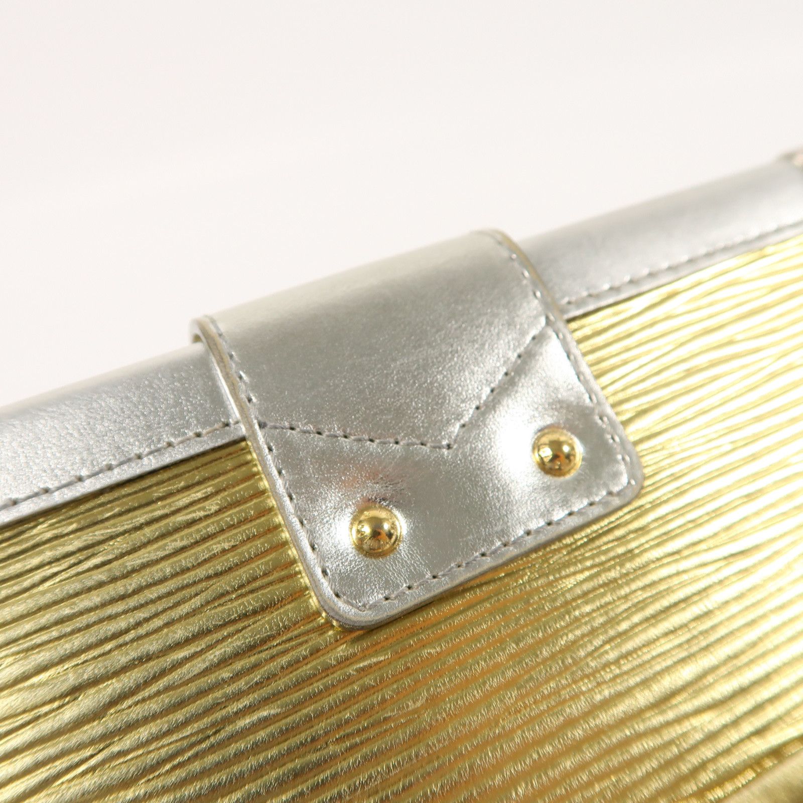 Louis Vuitton Epi/kinpu Petite Malle Kinpaku/ginpaku Shoulder Back Bag Golden Gold Shoulder Bag M 50017