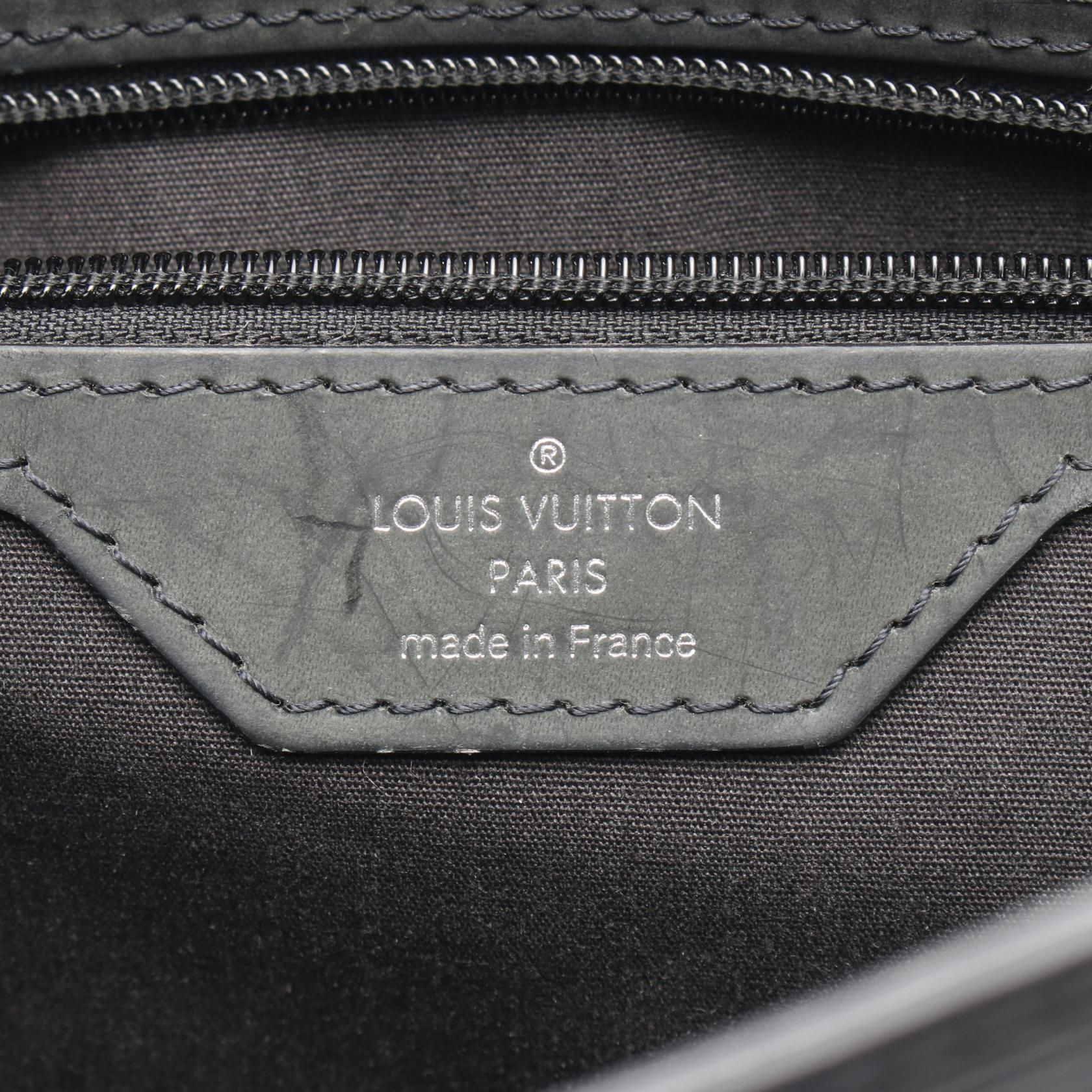 Louis Vuitton Sac Plat Black Tote Bag M 59242