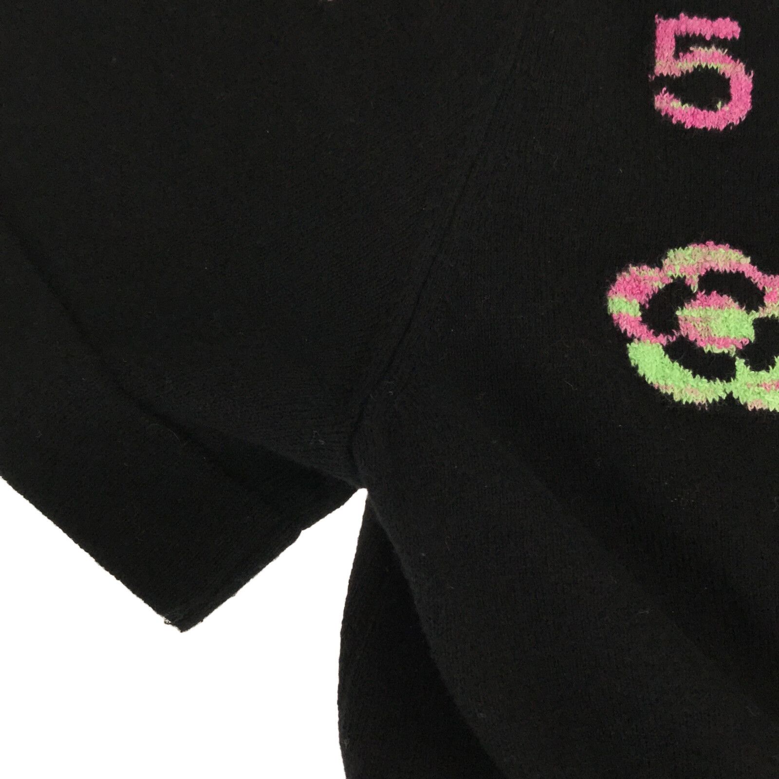 Chanel Short Sleeve T-shirt Black Cotton 36