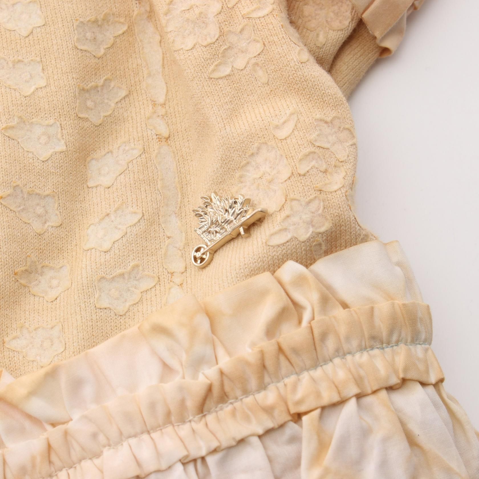 Chanel Beige Dress Cotton P 38465w 04498
