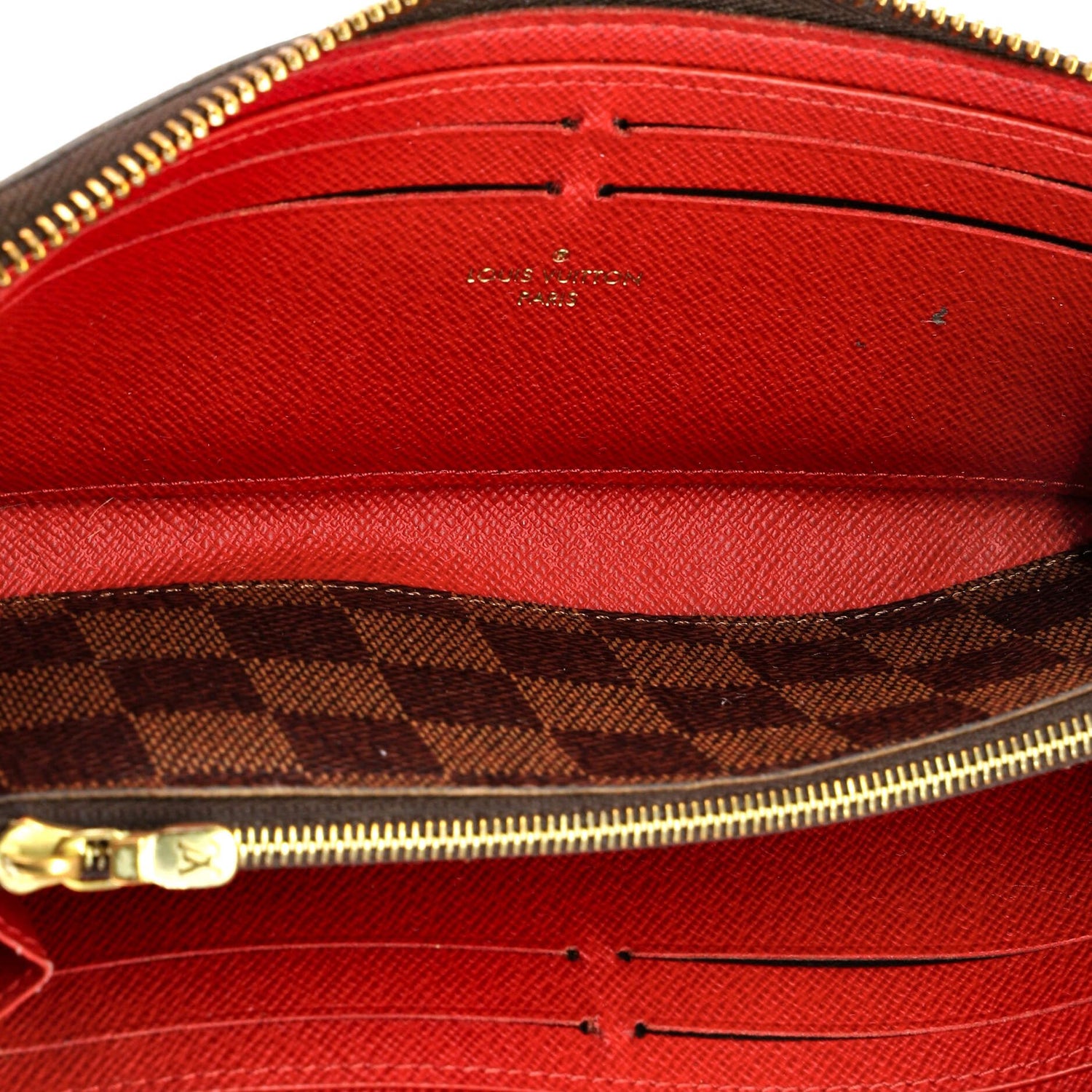 Louis Vuitton Clemence Wallet, Damier Ebene