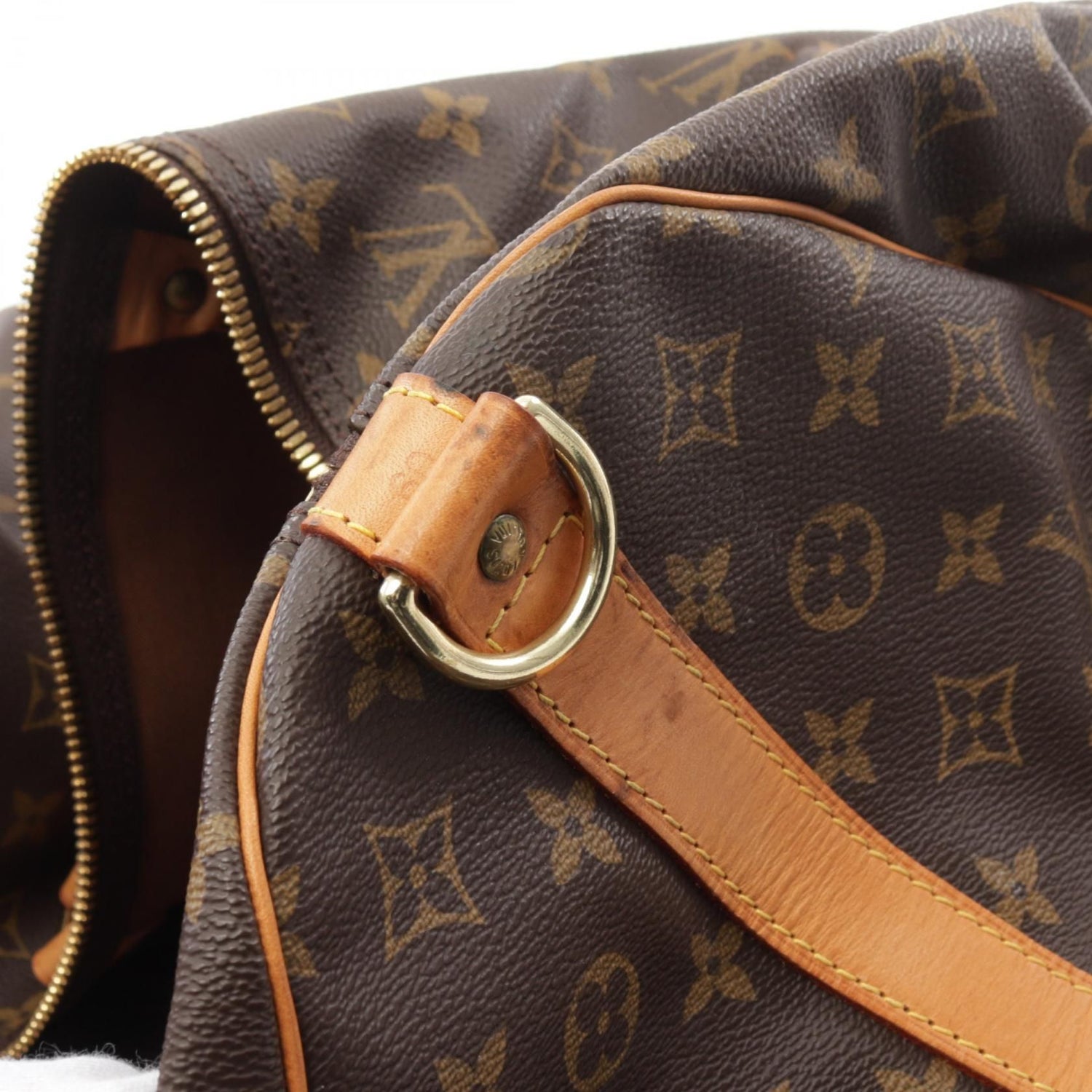 Louis Vuitton Keepall Bandriere 60 Brown Boston Bag M 41412