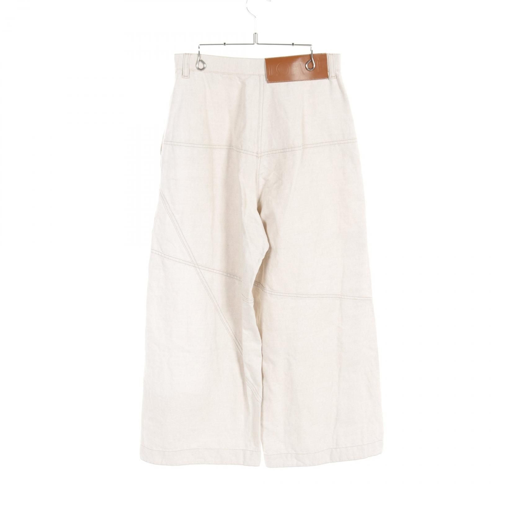 Loewe Pants Beige Cotton Fabric S 359331xdk