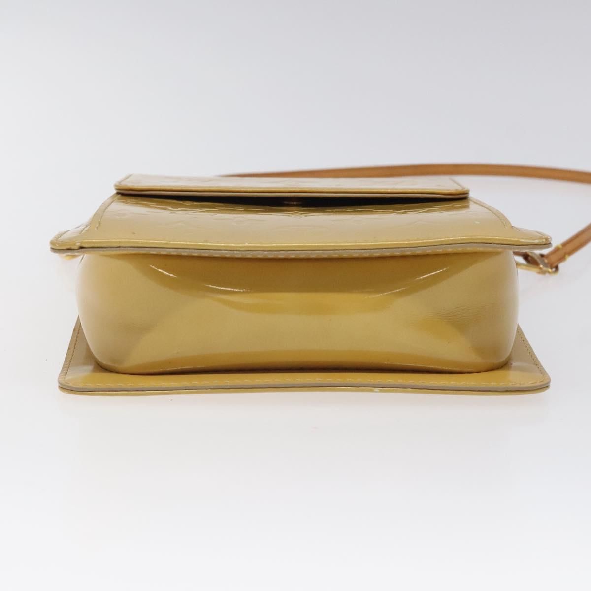 Louis Vuitton Vernis Motto Accessory Pouch Beige M 91136 Lv Auth