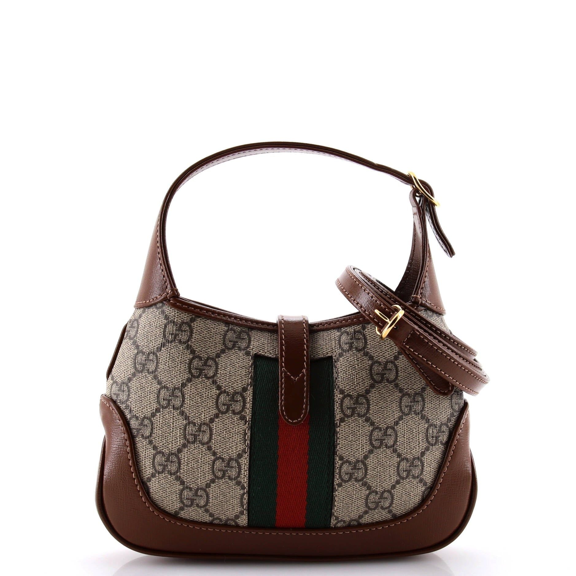 Gucci Jackie 1961 Hobo Gg Coated Canvas Mini