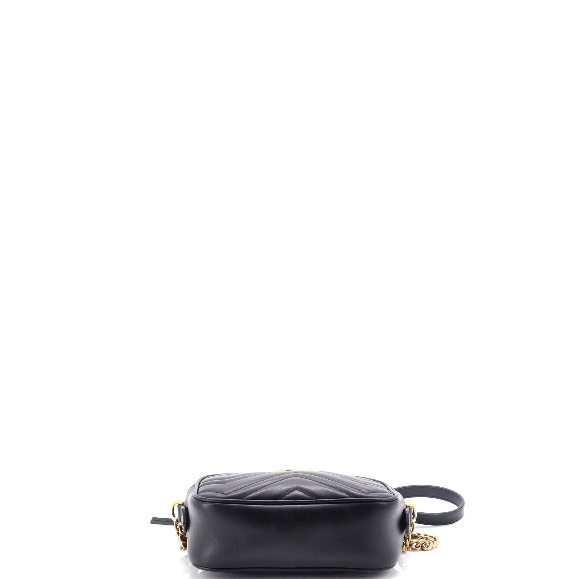 Gucci GG Marmont Shoulder Bag Matelasse Leather Mini