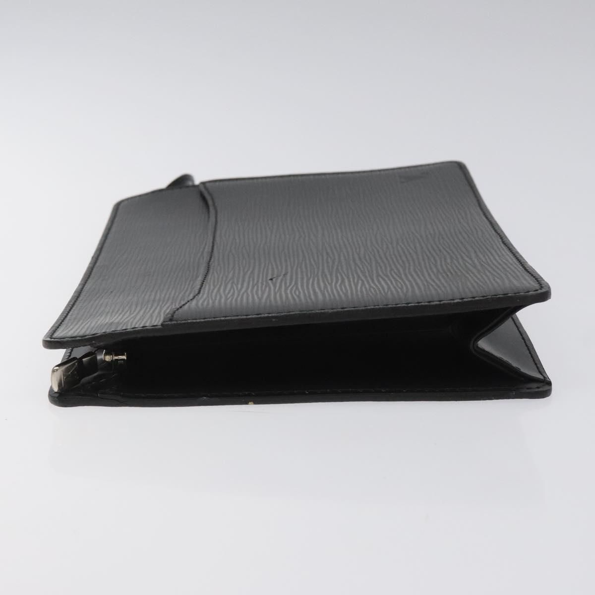 Louis Vuitton Epi Pochette Homme Clutch Bag Black Noir M 52522 Lv Auth