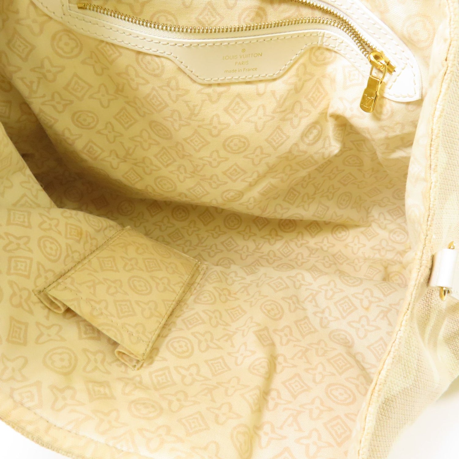 Louis Vuitton Canvas Tahitienne Pm Golden Shoulder Bag Rice White Beige Shoulder Bag M 95674