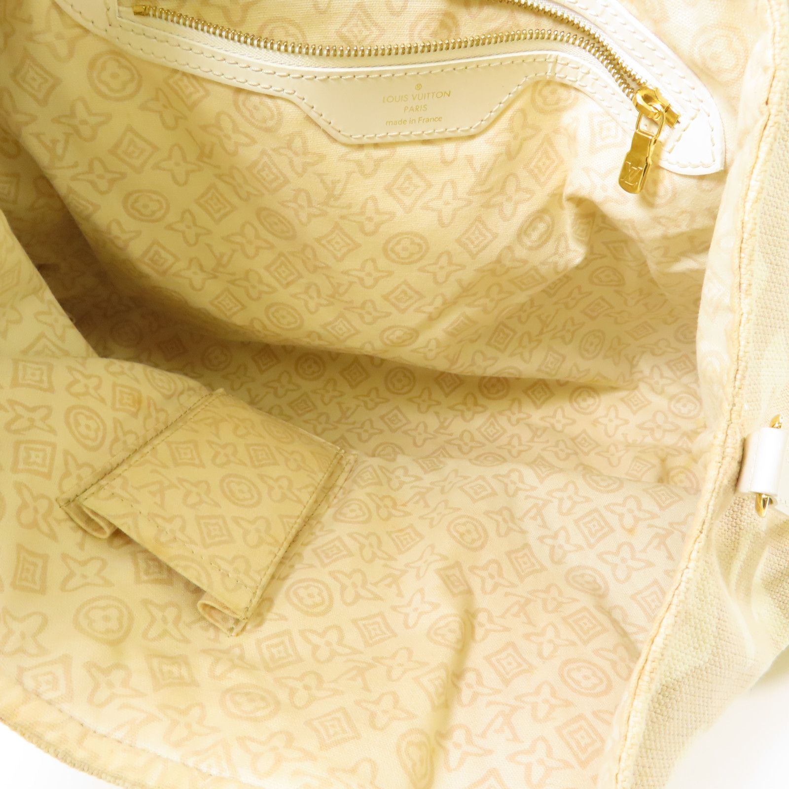 Louis Vuitton Canvas Tahitienne Pm Golden Shoulder Bag Rice White Beige Shoulder Bag M 95674