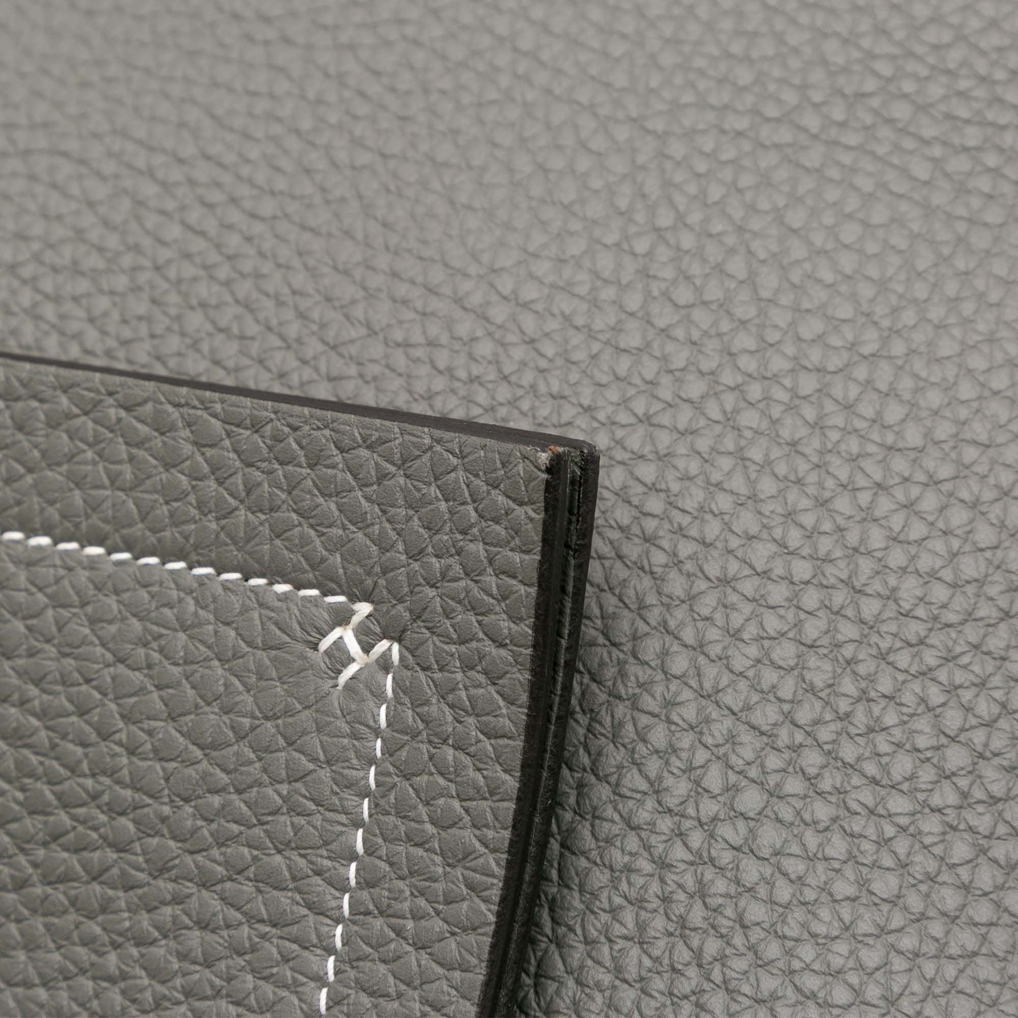 Hermes Taurillon Clemence Cabasellier 46 Gray