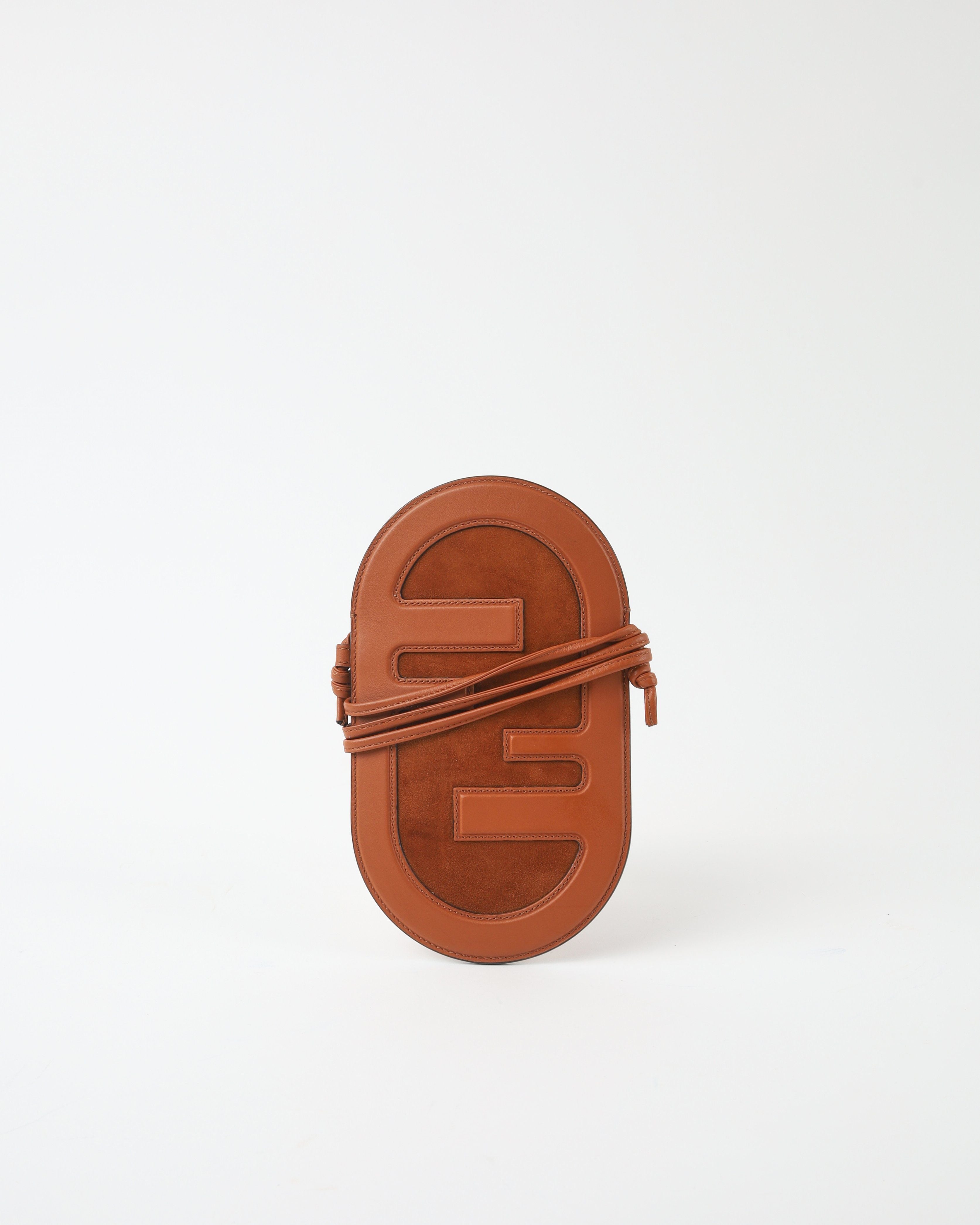 Fendi Auroch Phone & Card Holder Crossbody Pouch