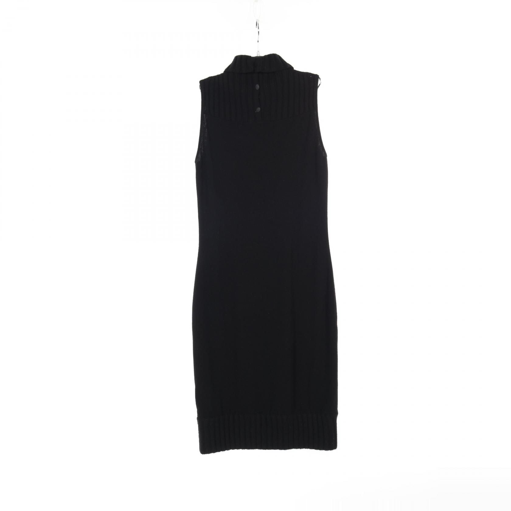 Chanel Sleeveless Dress P 24169v 01672 Cashmere Black 38
