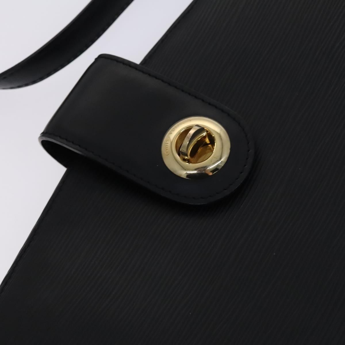 Louis Vuitton Epi Capuchin Shoulder Bag Black M 52342 Lv Auth