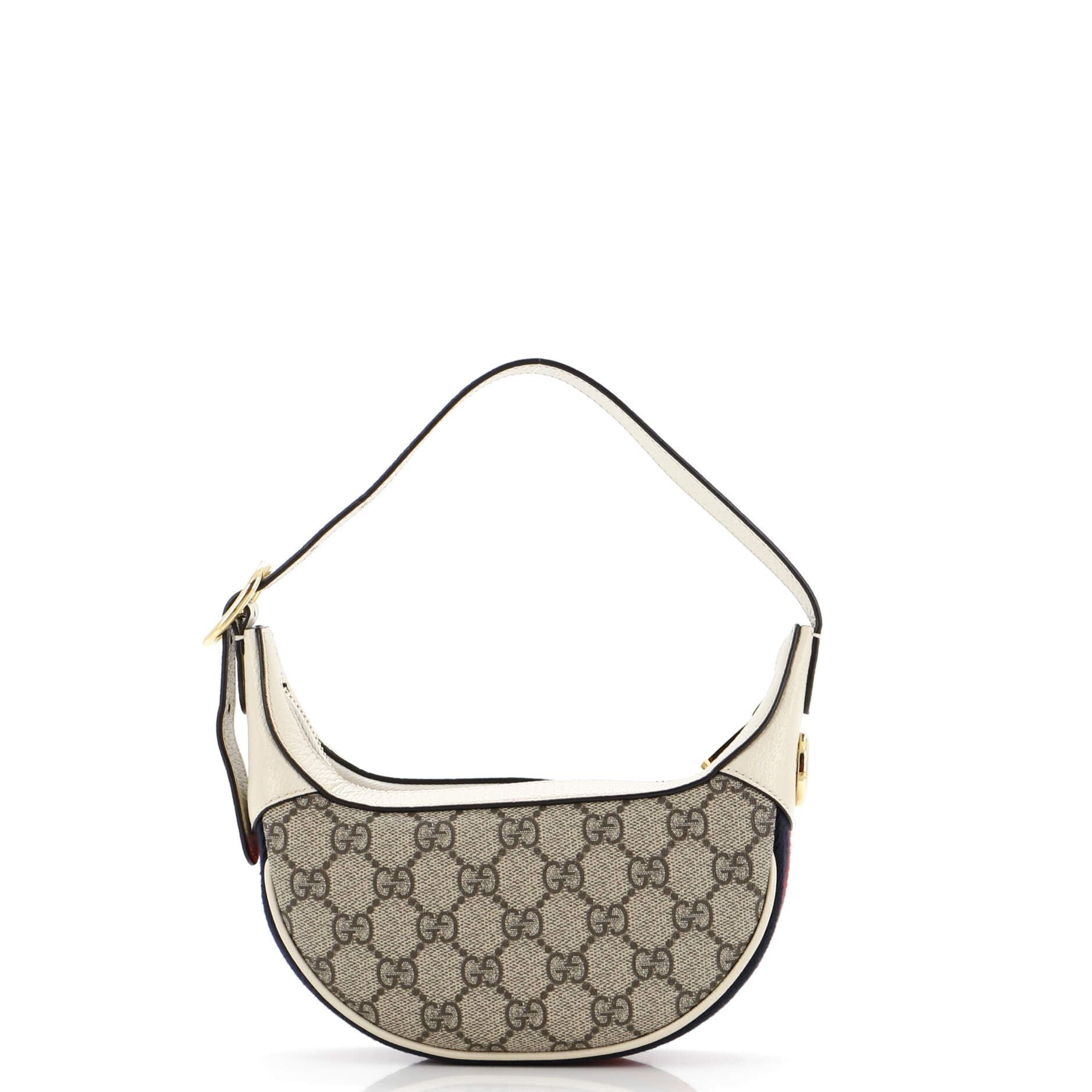 Gucci Ophidia Zip Hobo Gg Coated Canvas Mini