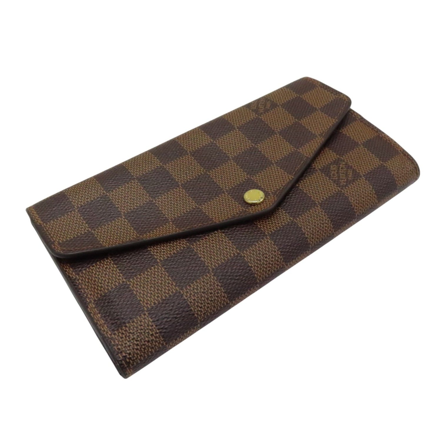 Louis Vuitton Sarah Wallet Damier Ebene Canvas N 63209
