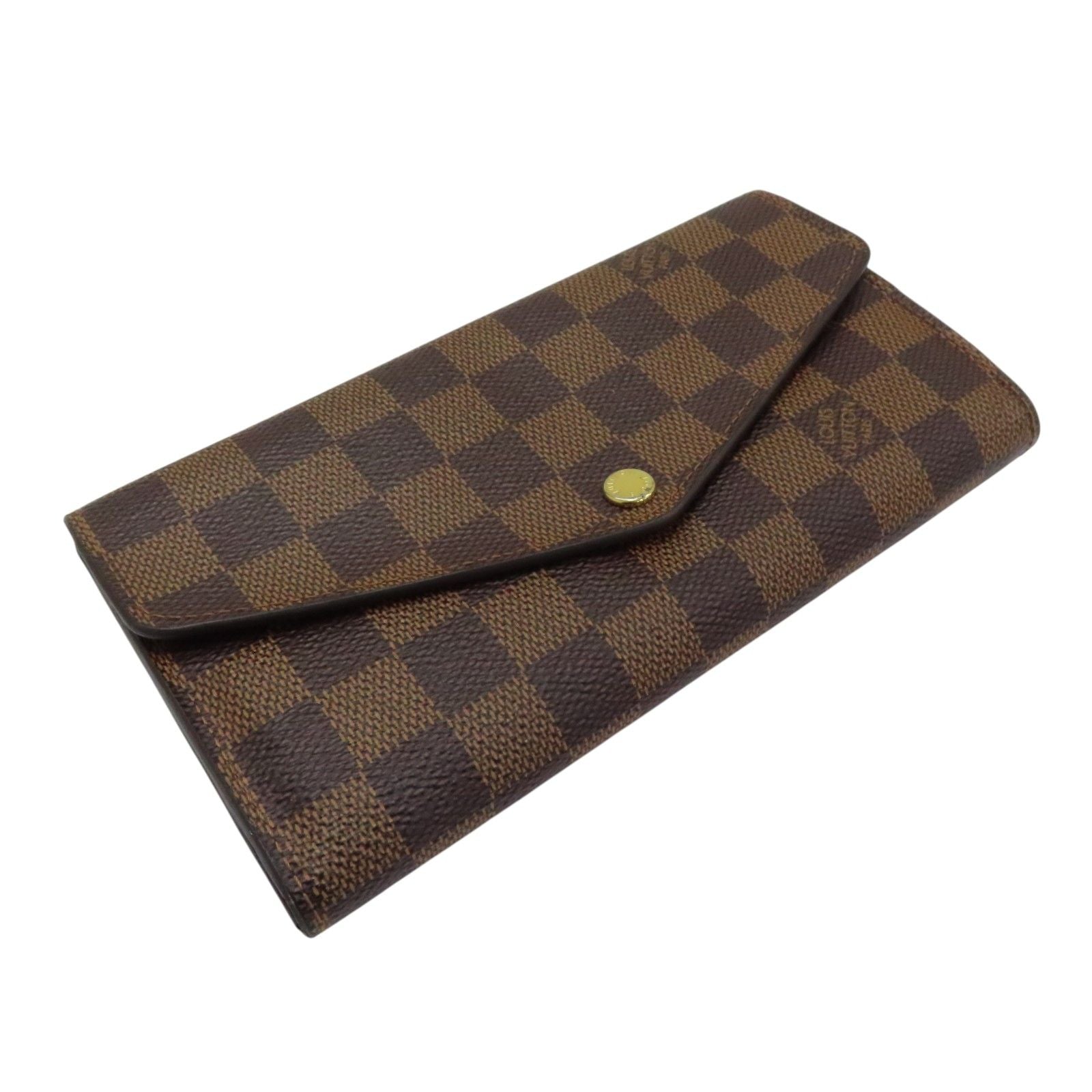 Louis Vuitton Sarah Wallet Damier Ebene Canvas N 63209