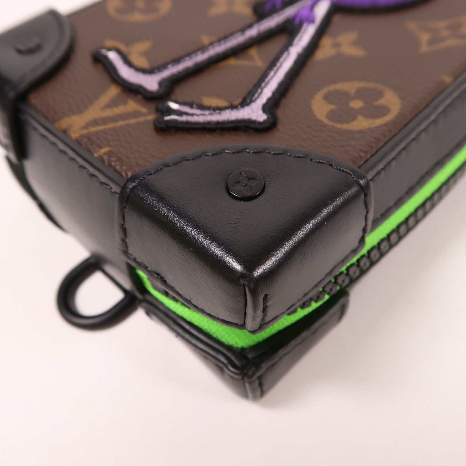 Louis Vuitton Monogram Soft Trunk Phone Box Shoulder Bag Black Shoulder Bag M 80144