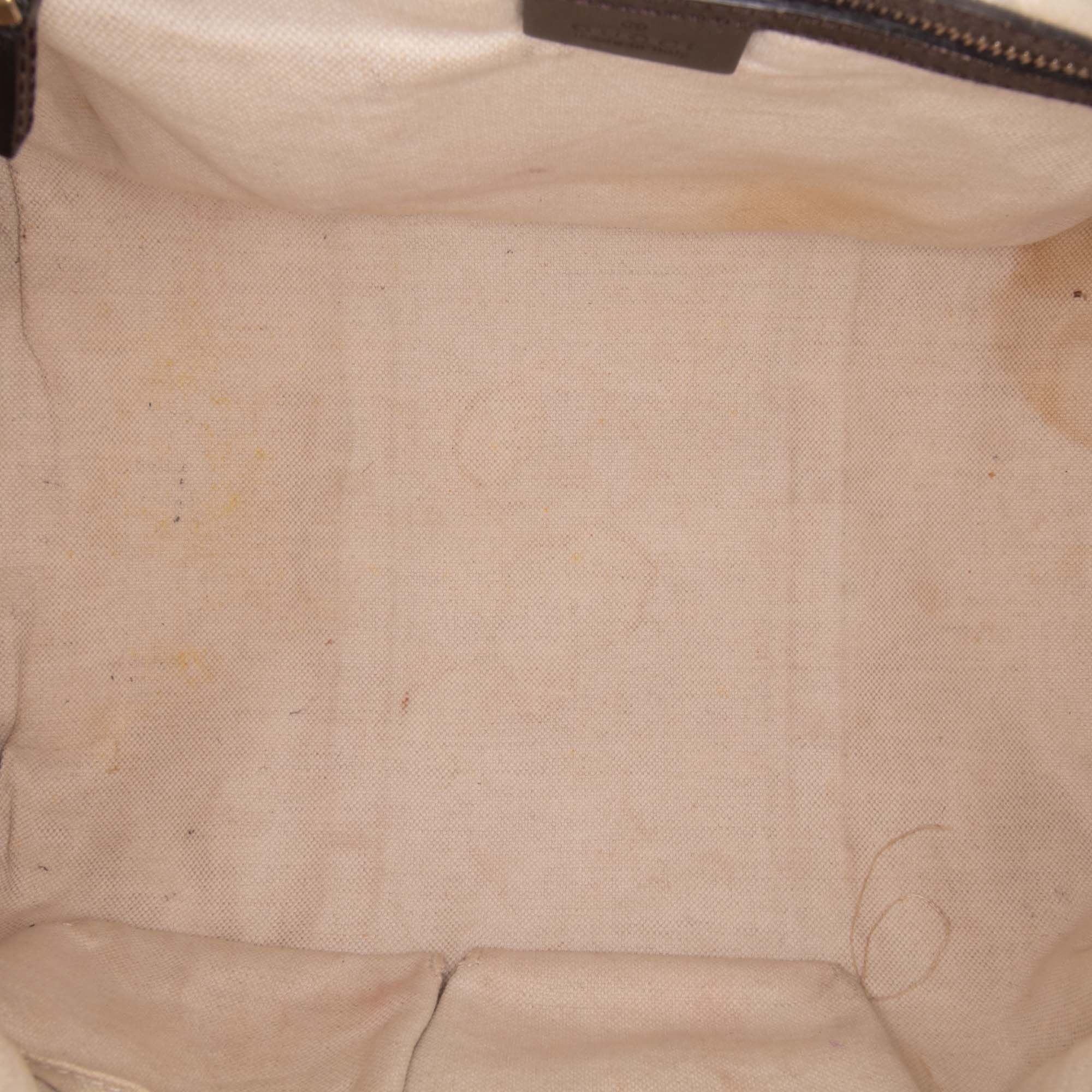 Gucci Medium GG Canvas Web Joy Boston Bag Brown