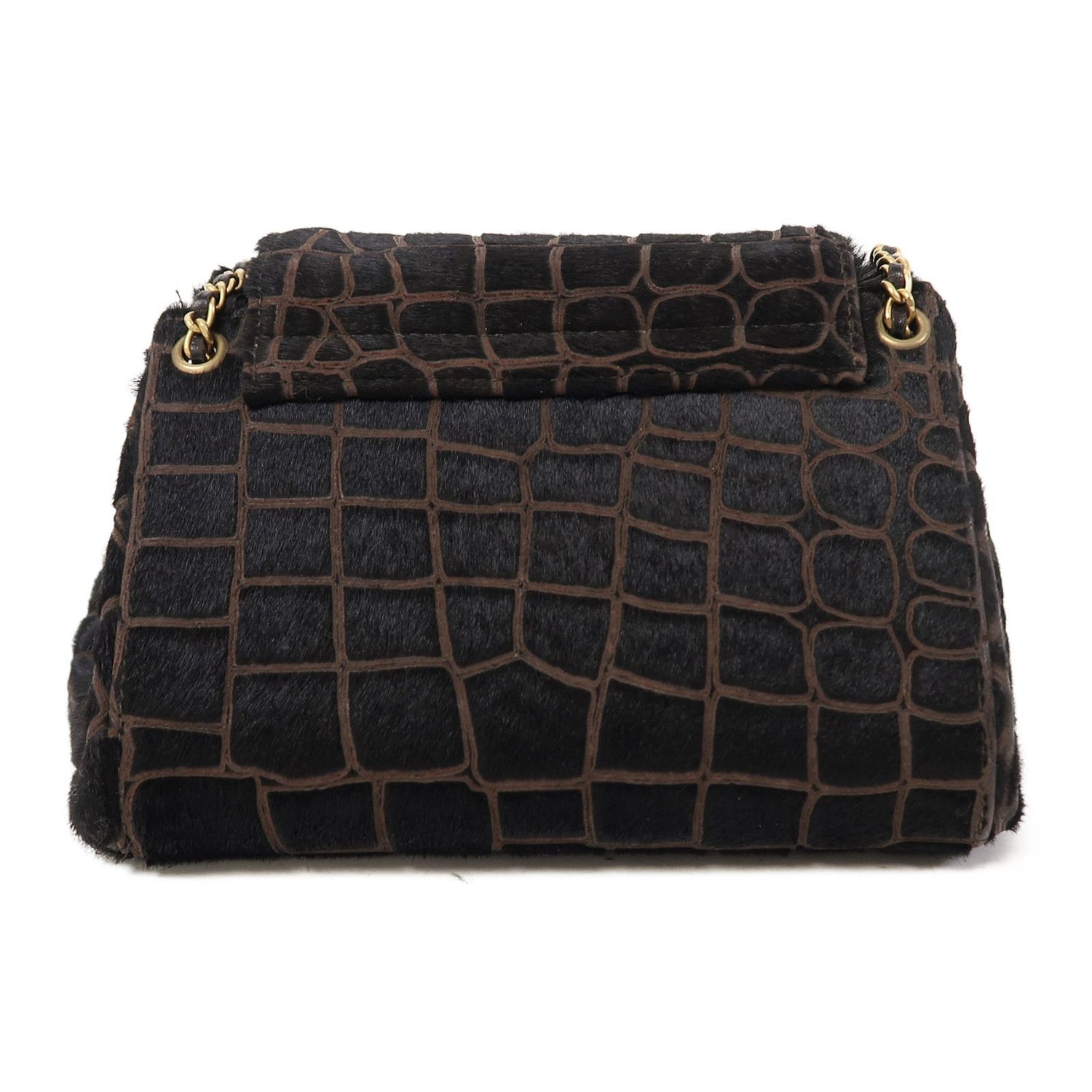 Chanel Black Horsehair 2.55 Chain Shoulder Gold Chain Shoulder Back Bag Black Shoulder Bag Ot