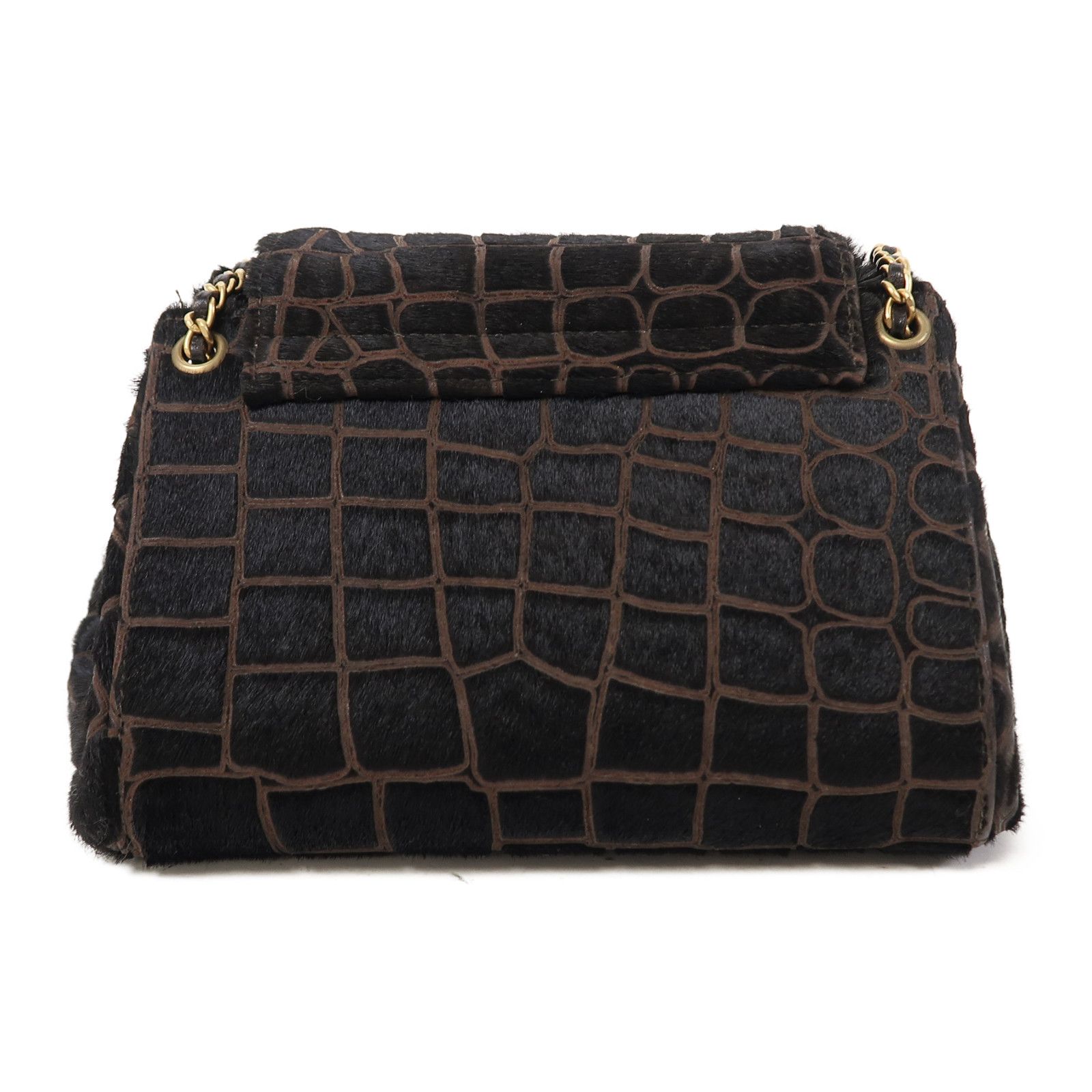 Chanel Black Horsehair 2.55 Chain Shoulder Gold Chain Shoulder Back Bag Black Shoulder Bag Ot