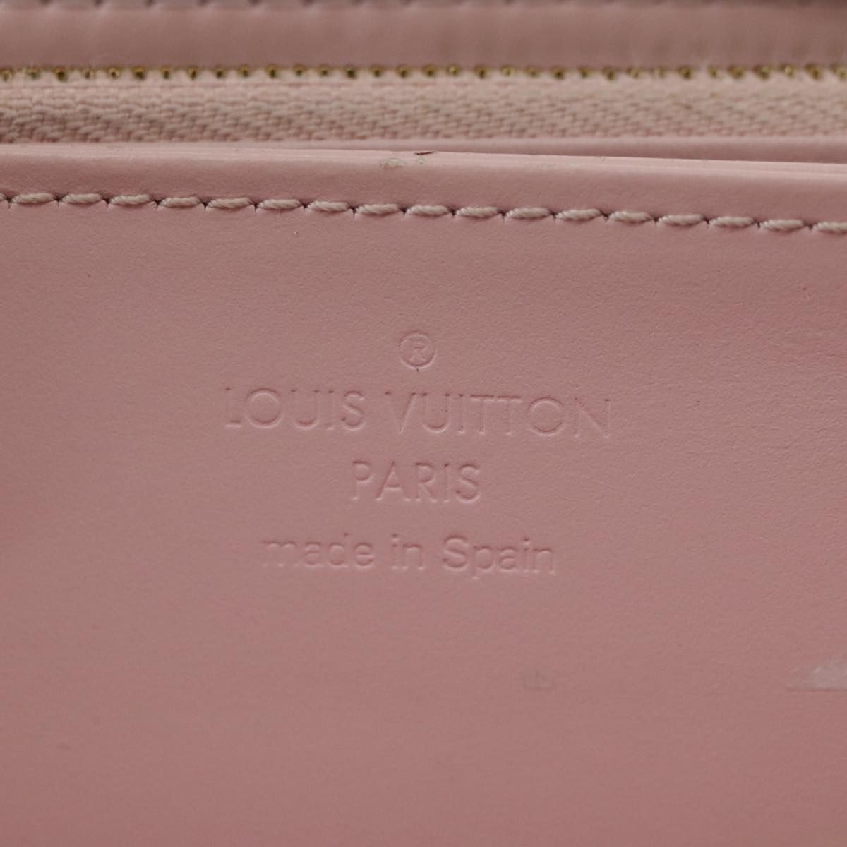 Louis Vuitton Vernis Zippy Wallet Rose Valerine M 93522 Lv Auth