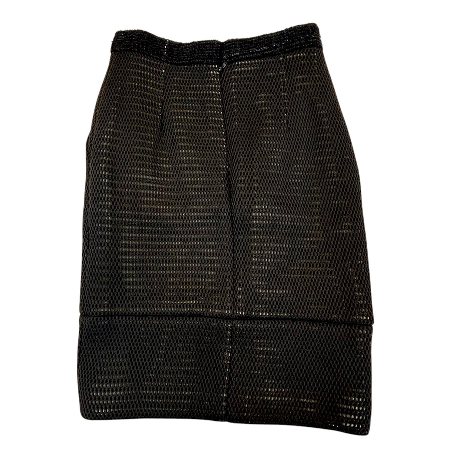 Chanel Jacket Skirt Setup P 45896w 05279 Nylon Black 34 Cc Coco