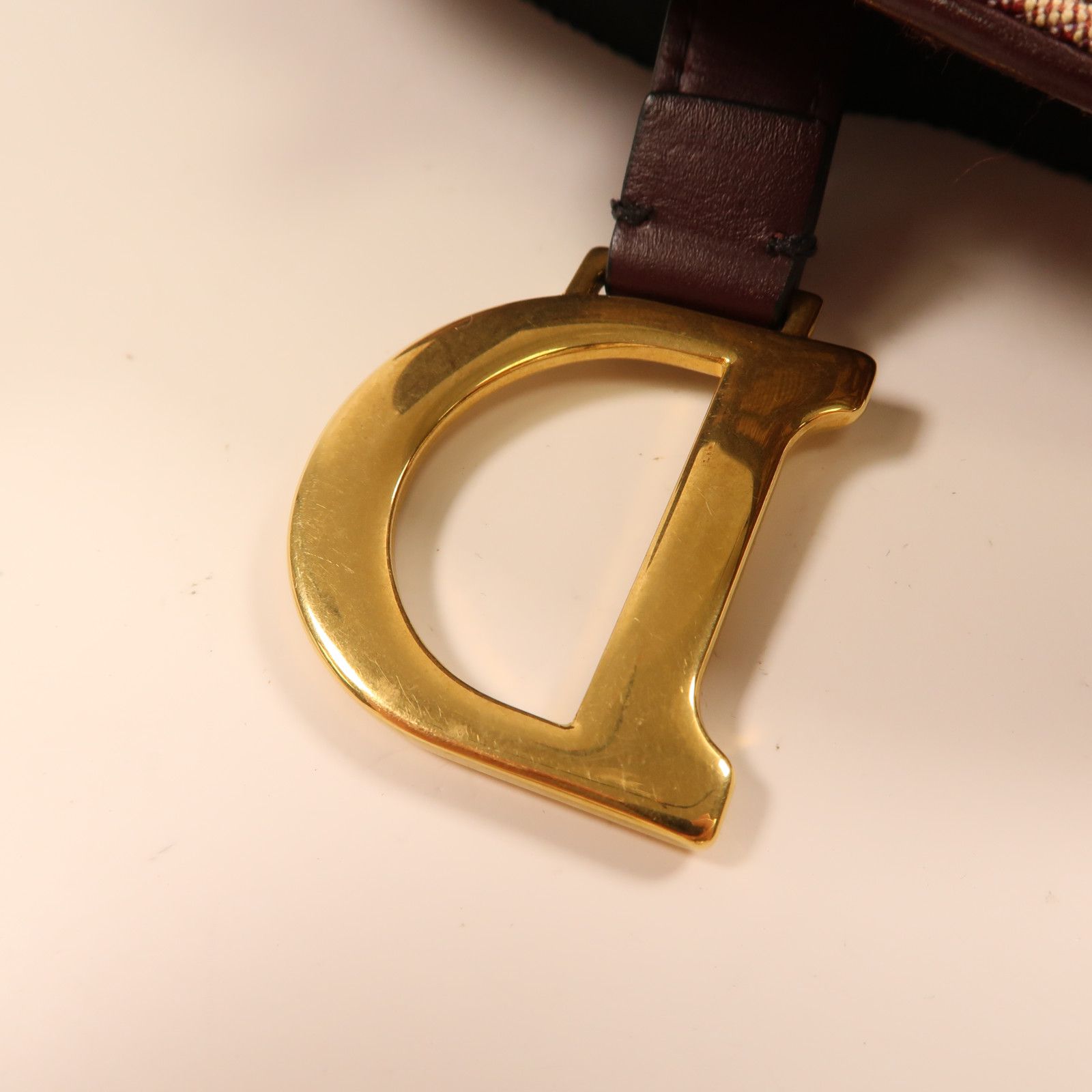 Dior Canvas Golden Waist Bag Red Waist Bag Body Bag Red Canvas Saddle Belt Bag