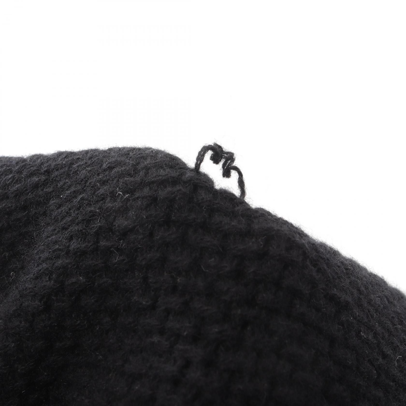 Chanel Black Coco Mark Scarf Other Cashmere