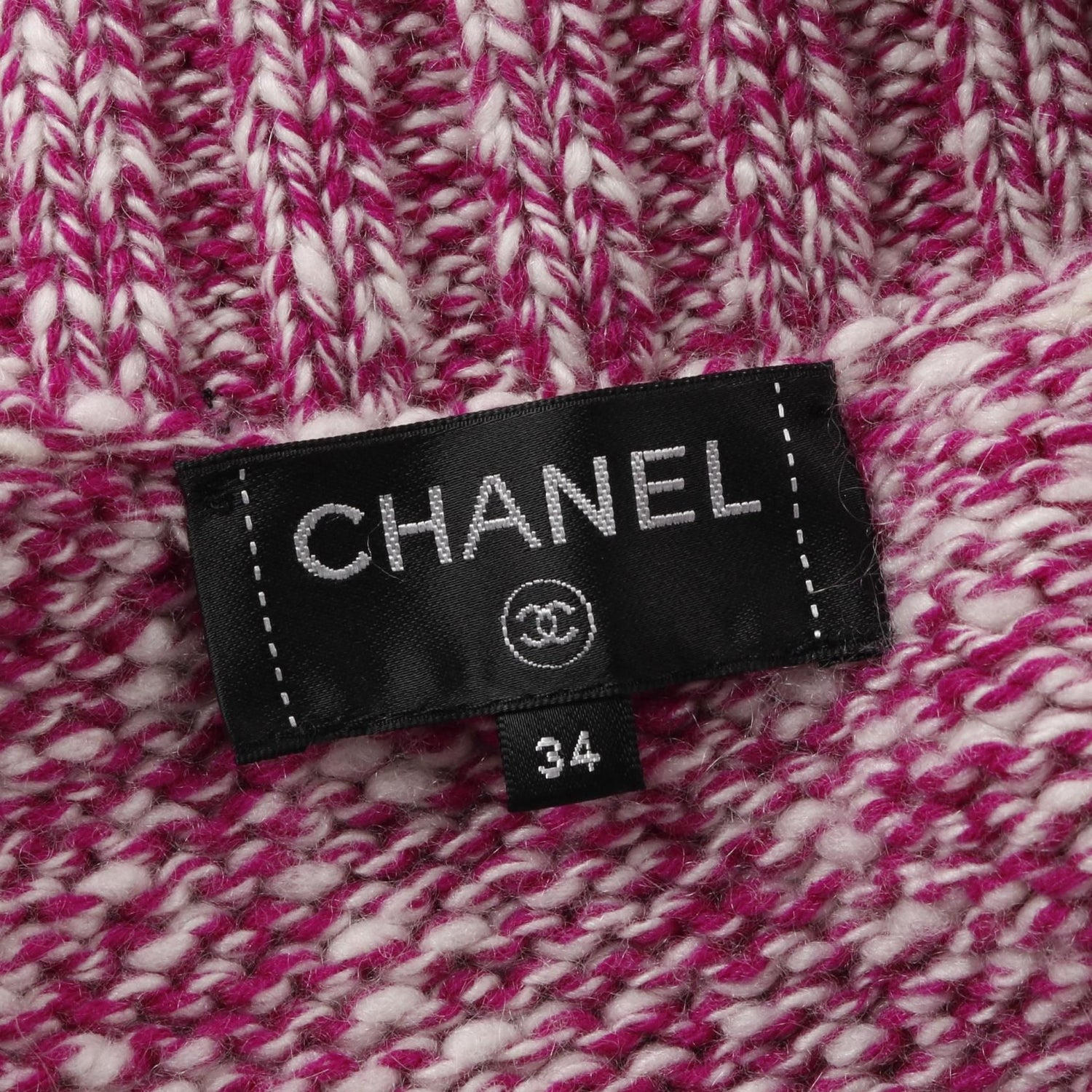 Chanel Purple White Cardigan Cashmere P 59844k 07799