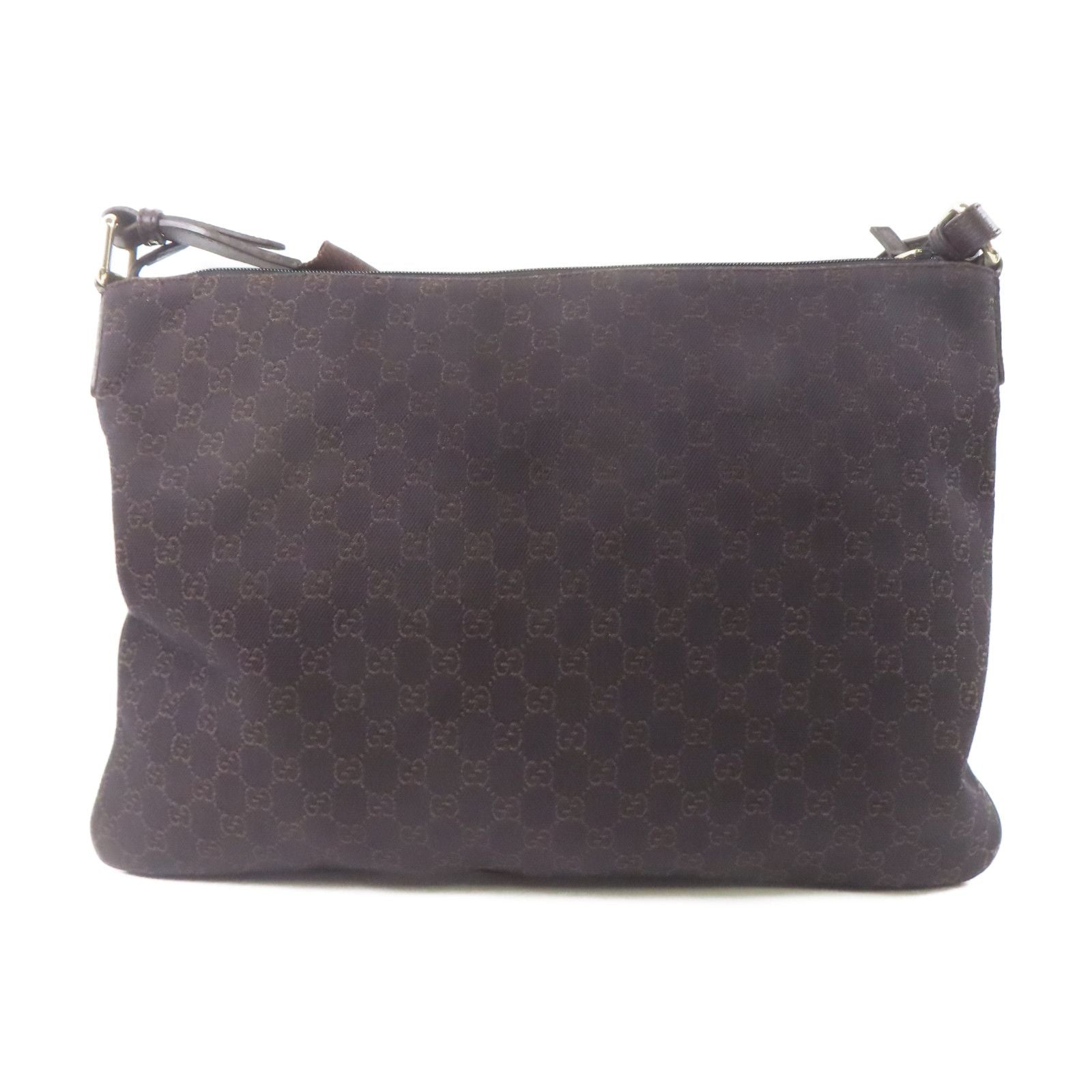 Gucci Canvas Shoulder Bag Brown Gg Canvas 190628