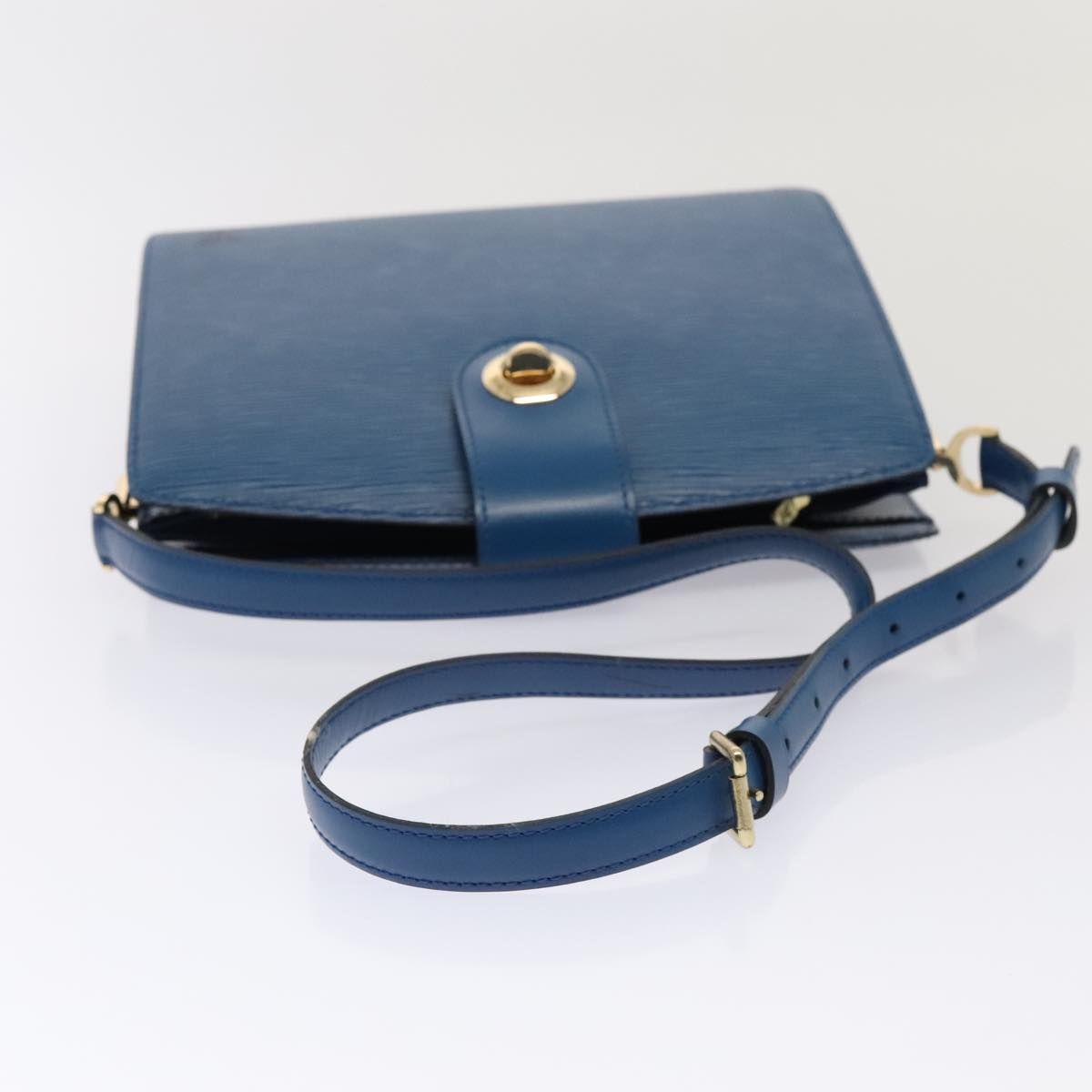 Louis Vuitton Epi Capuchin Shoulder Bag Blue M 52345 Lv Auth