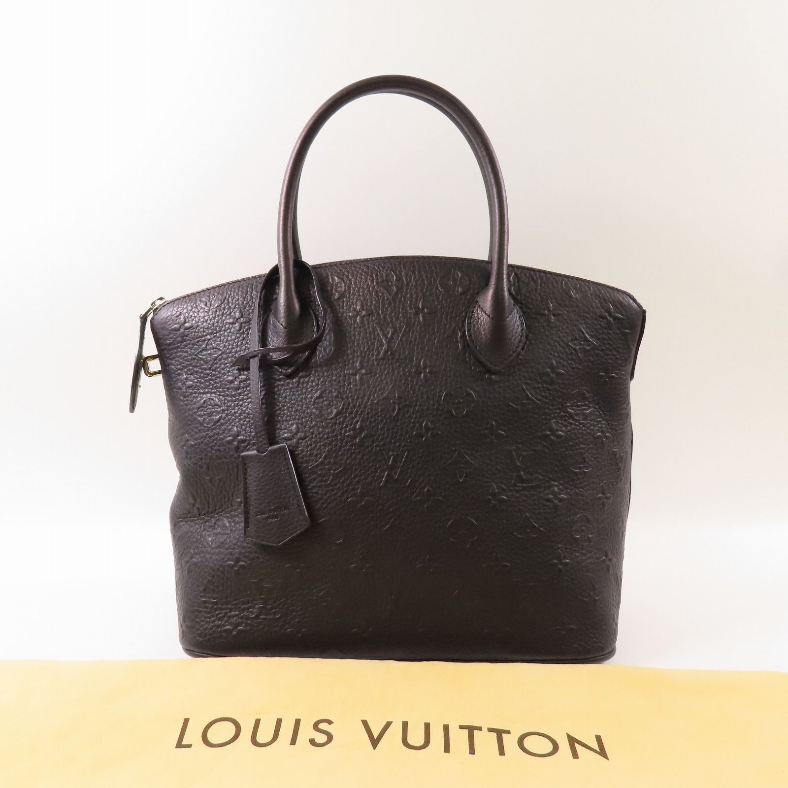 Louis Vuitton Cowhide Leather Revelation Lockit Ginpaku Handmade Bag Black Blk Handbag M 40771