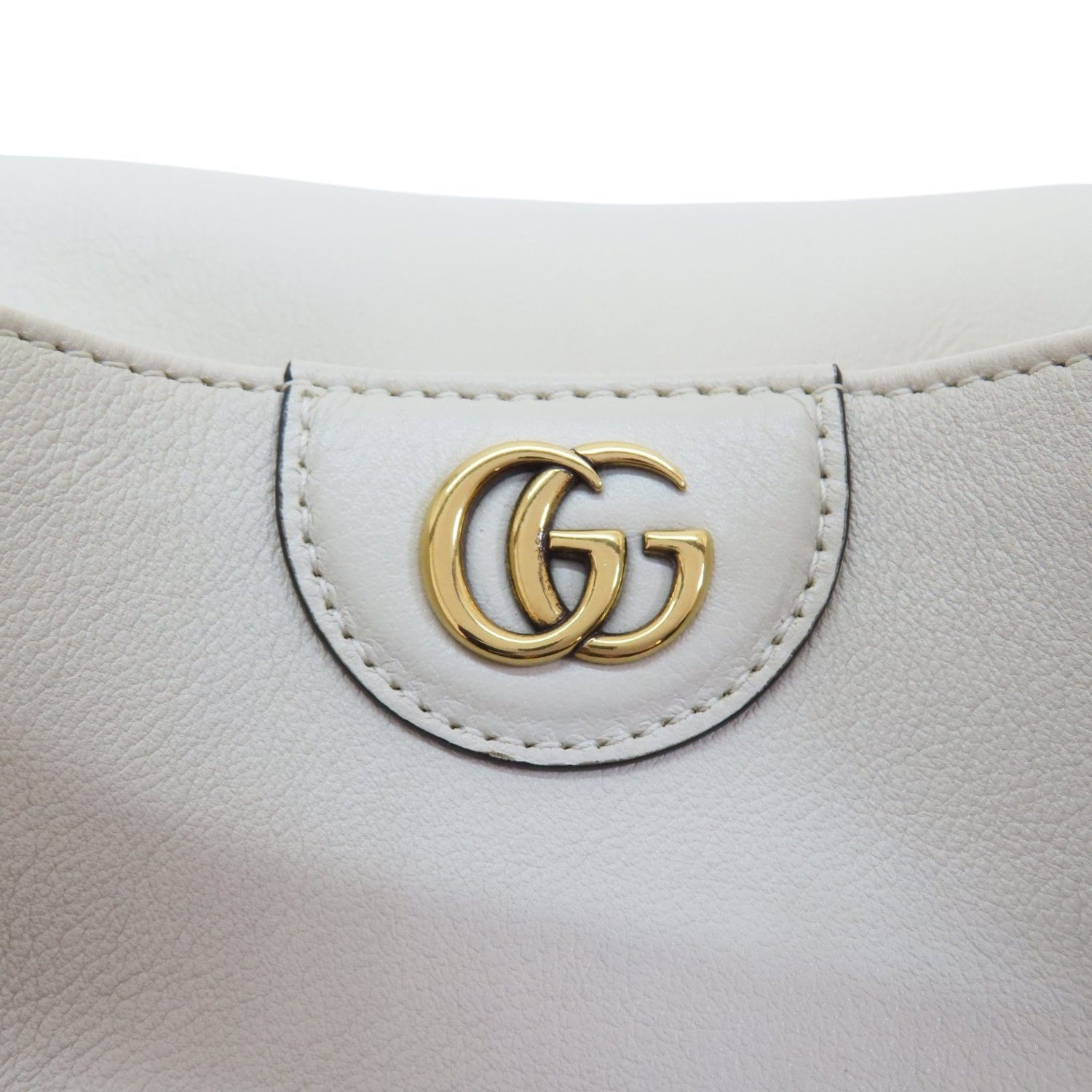 Gucci Diana Medium Bamboo Shoulder Handbag White Leather 746124