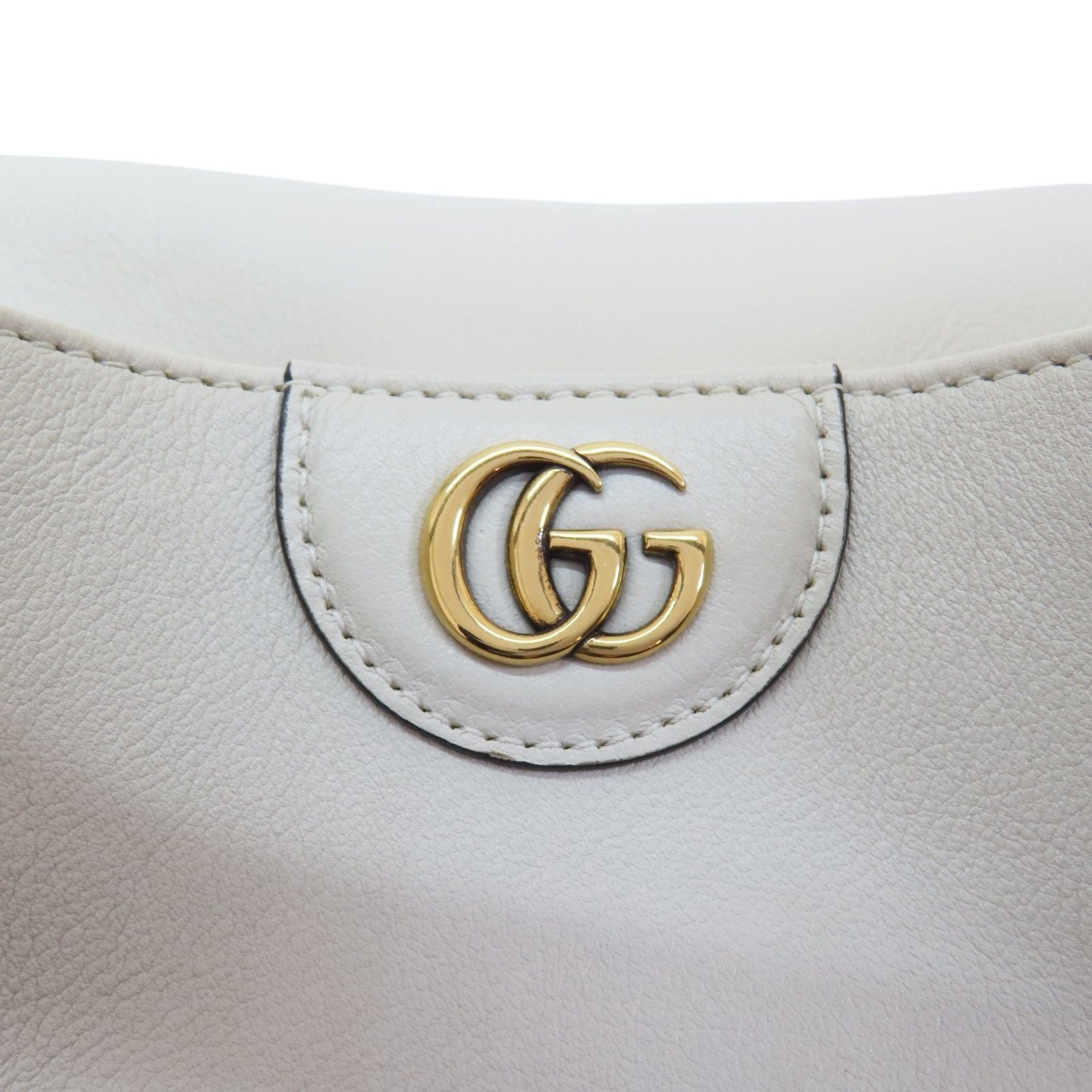 Gucci Diana Medium Bamboo Shoulder Handbag White Leather 746124