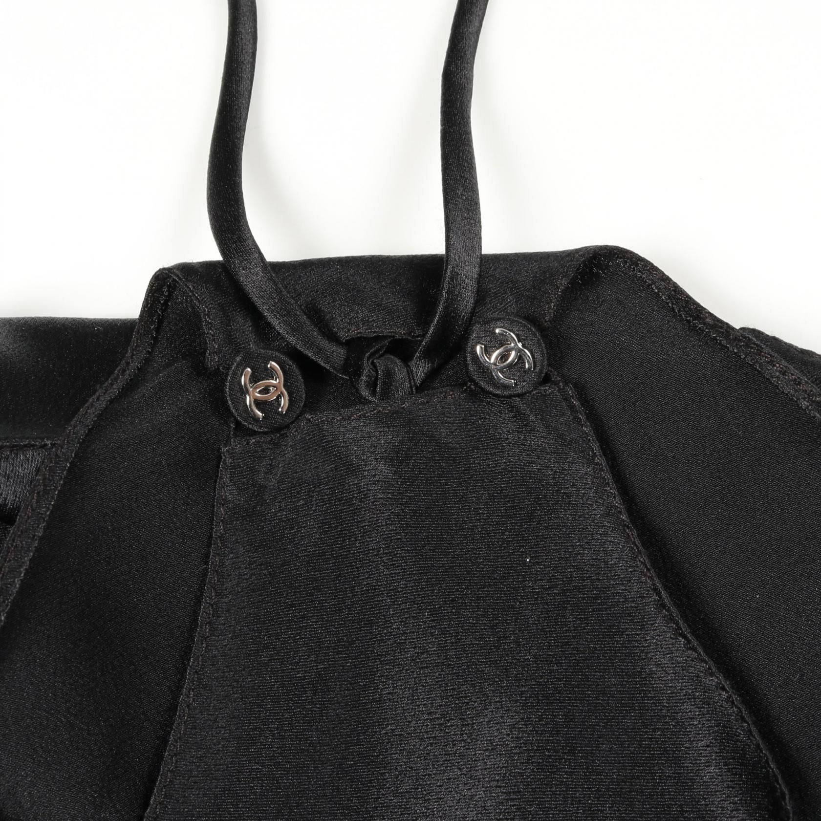 Chanel Black Dress Silk P 12104v 3506