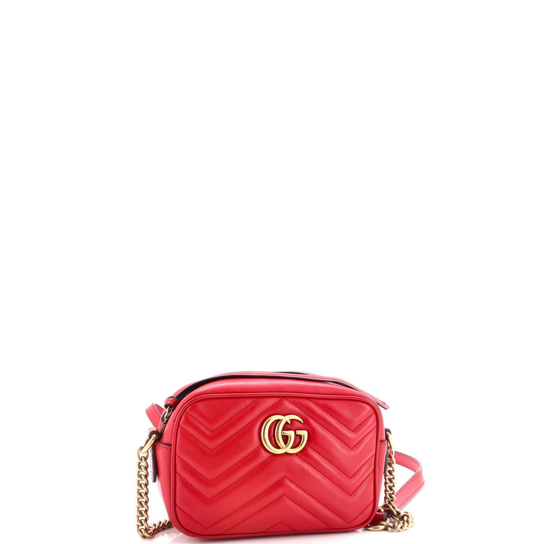 Gucci GG Marmont Shoulder Bag Matelasse Leather Mini