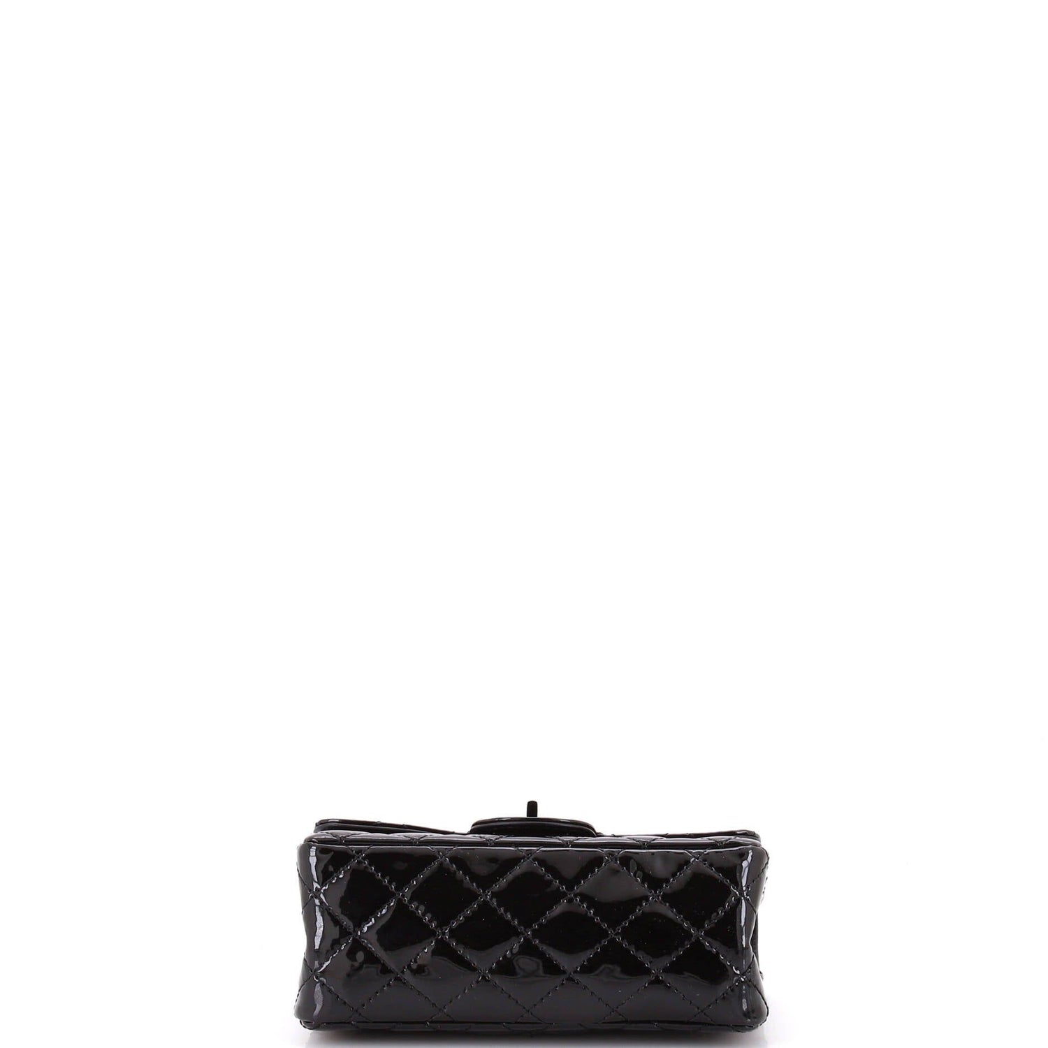 Chanel So Black Reissue 2.55 Flap Bag Quilted Patent Mini