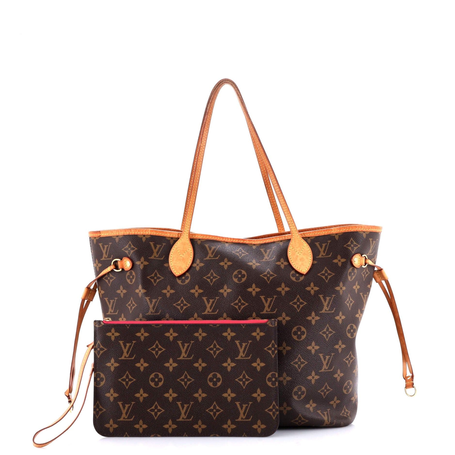 Louis Vuitton Neverfull Nm Tote Monogram Canvas Mm