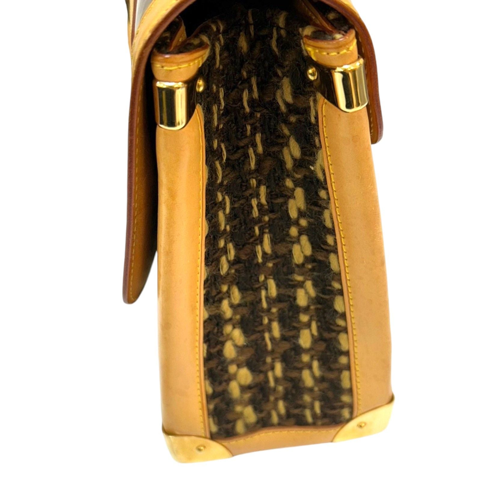 Louis Vuitton Tweddy Gm Shoulder Bag Tweed Brown (discoloration) M 92821