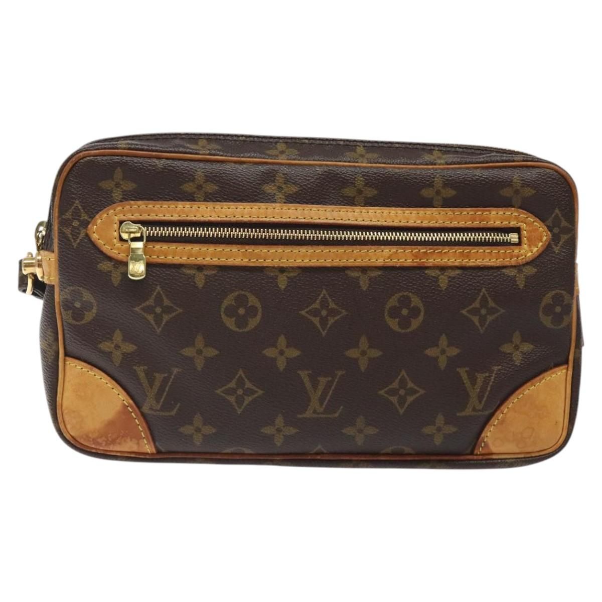 Louis Vuitton Monogram Marly Dragonne Gm Clutch Bag M 51825 Lv Auth