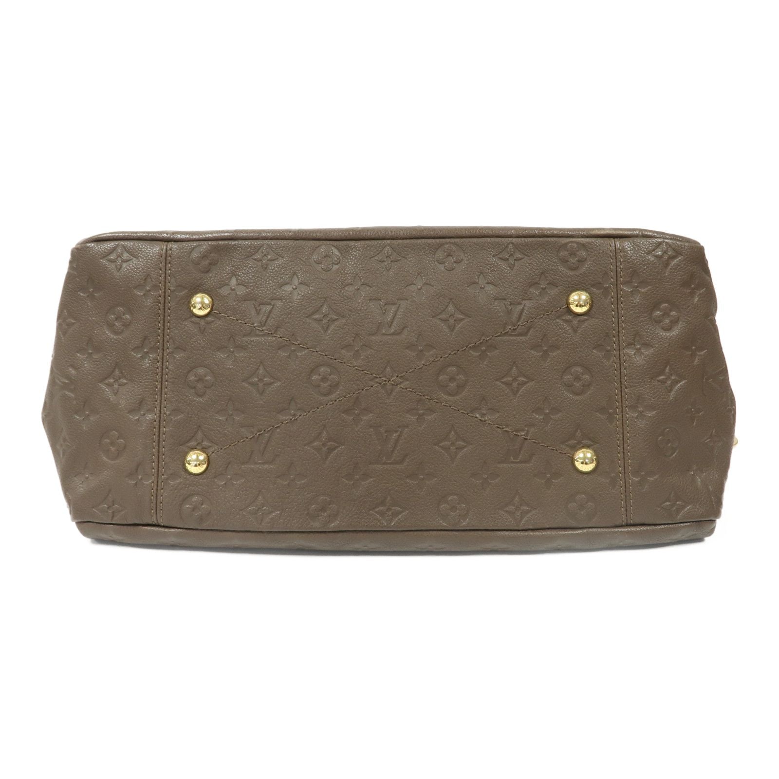 Louis Vuitton Cowhide Leather Artsy Mm Gold Shoulder Back Bag Color Brown Shoulder Bag M 94325